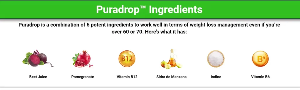 puradrop ingredient
